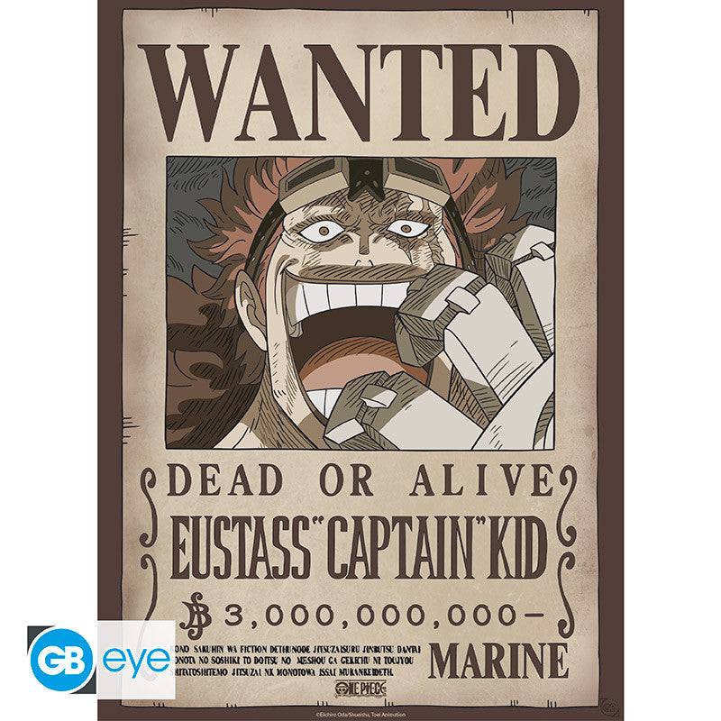 ONE PIECE - Wanted Law & Kid - Set 2 posters '52x38'
