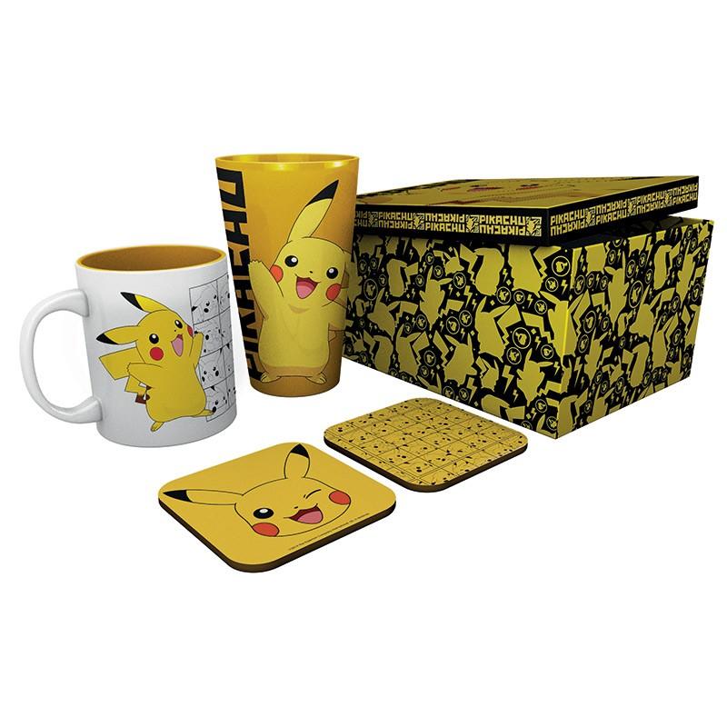 POKEMON - Giftbox - Pint, mug & 2 coasters - Pikachu