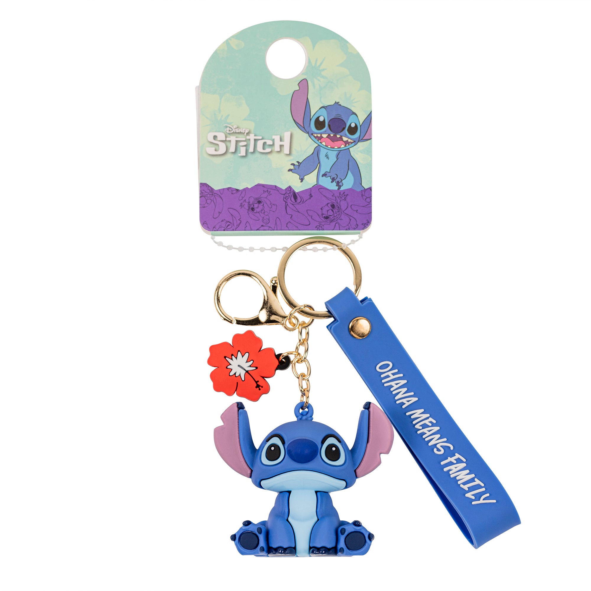 STITCH – Ohana Means Family – 3D-Vinyl-Schlüsselanhänger