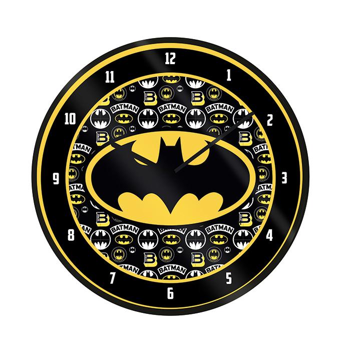 BATMAN - Logo - Plastic Clock 25cm Diameter