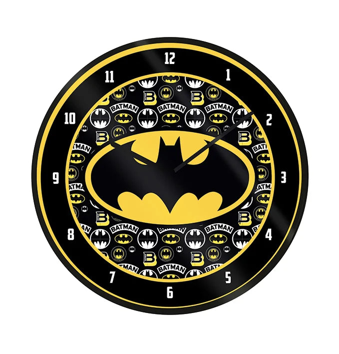 BATMAN – Logo – Kunststoffuhr mit 25 cm Durchmesser