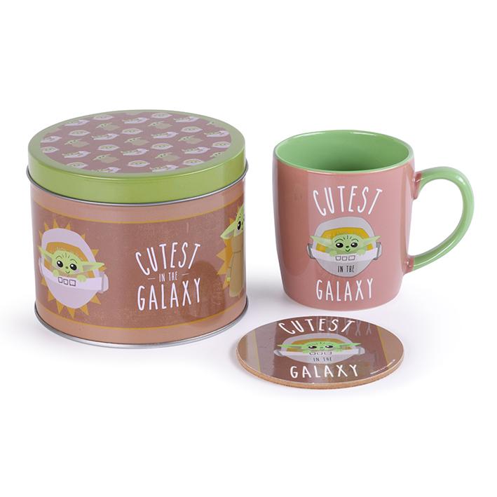 STAR WARS – Cutsest in the Galaxy – Tasse und Untersetzer in Metalldose