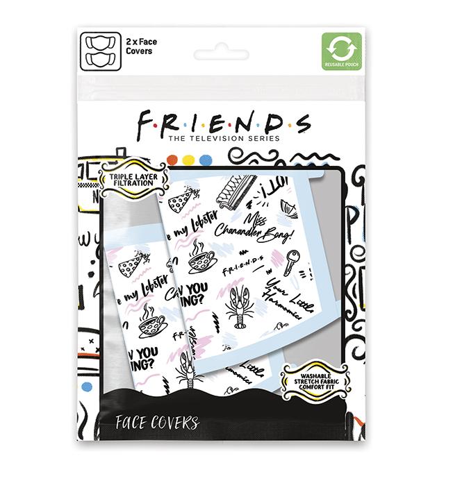 FRIENDS - Phrases - Premium Face Covers pack of 2