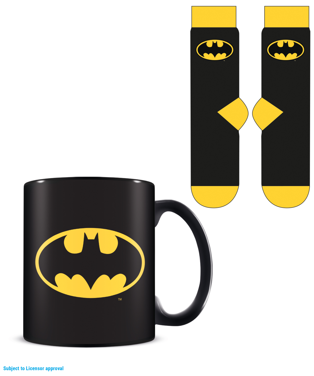 BATMAN - Logo - Mug 315ml and Socks 41-45