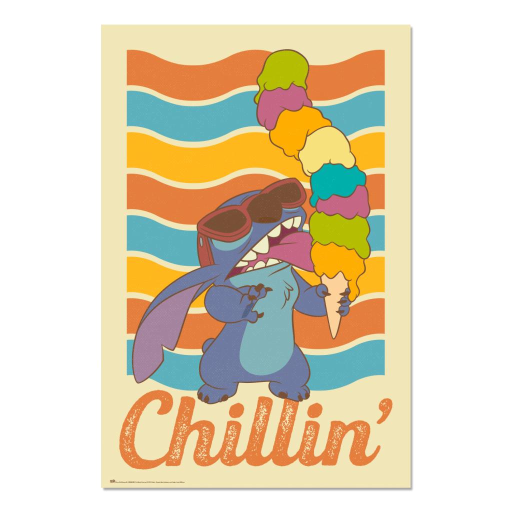 STITCH - Chillin's - Poster 61x91cm