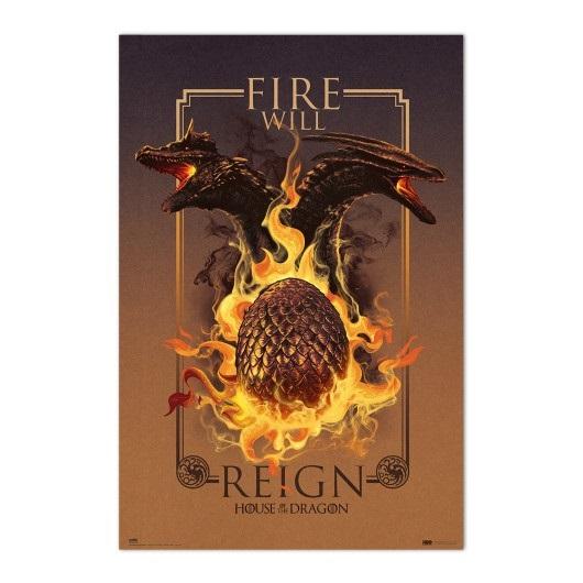 HOUSE OF DRAGONS - Fire Will Reign - Poster 61 x 91cm