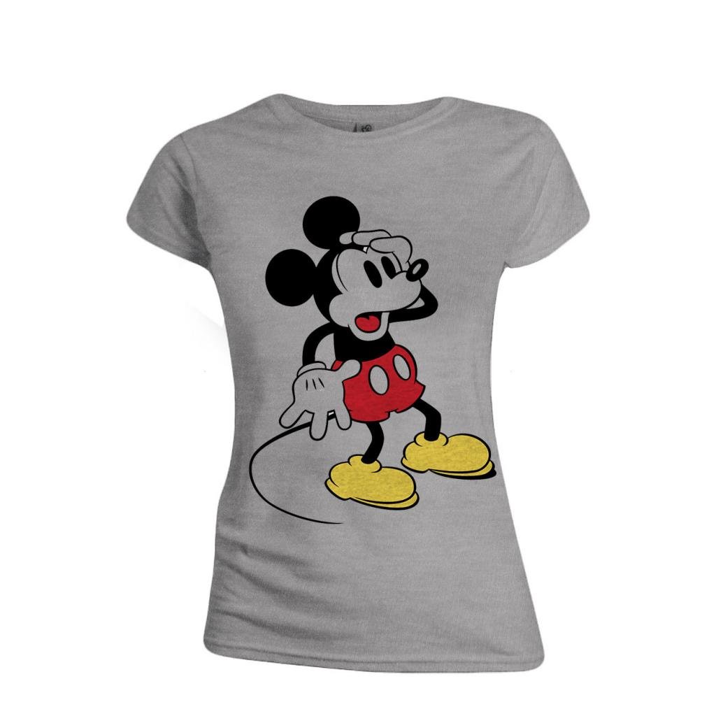 DISNEY - T-Shirt - Mickey Mouse Confusing Face - GIRL (XL)