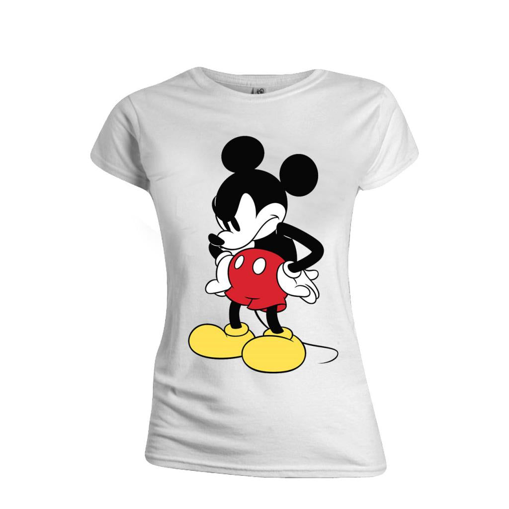 DISNEY - T-Shirt - Mickey Mouse Mad Face - GIRL (XL)