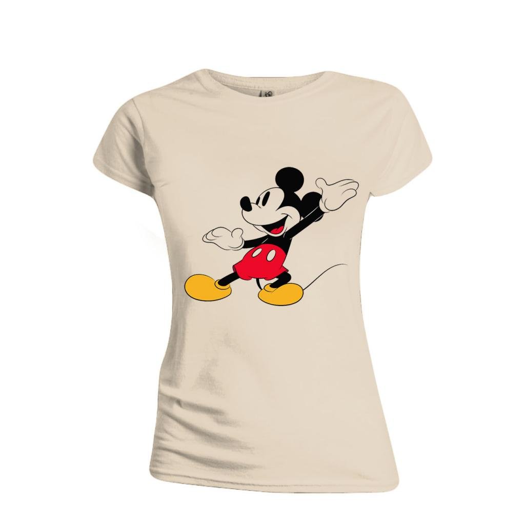 DISNEY - T-Shirt - Mickey Mouse Happy Face - GIRL (XL)