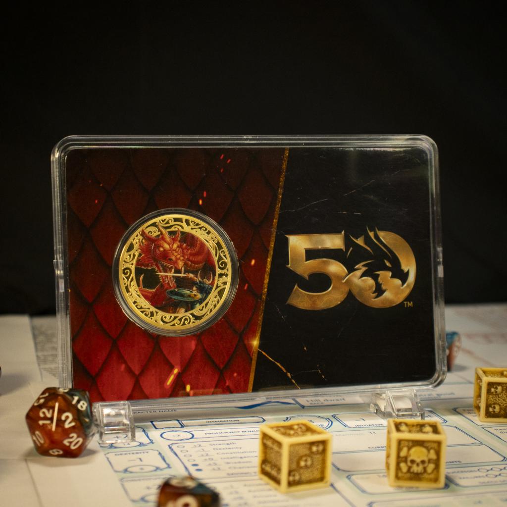 DUNGEONS & DRAGONS - 50th - Limited Edition 24k Gold Plated Coin