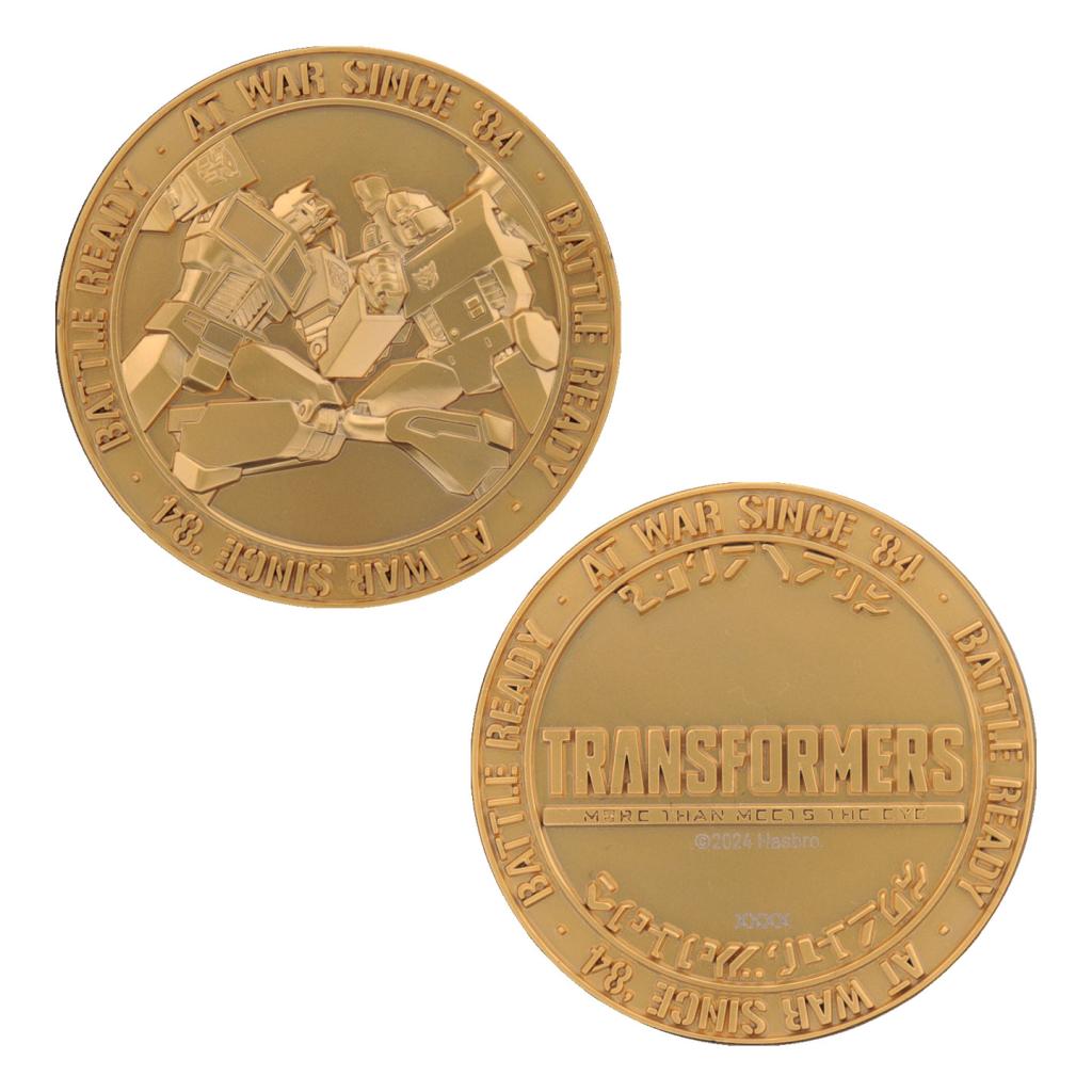 TRANSFORMERS - 40th Anniversary - Limited Edition 24k Gold Plated Coin