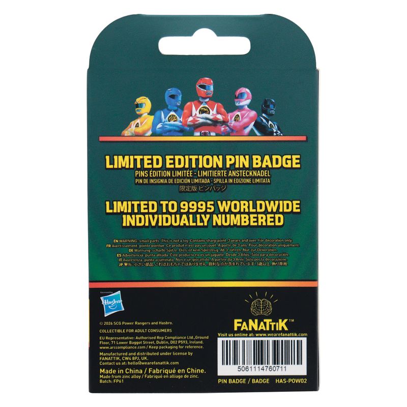POWER RANGERS - Green Ranger - Limited Edition Pin's