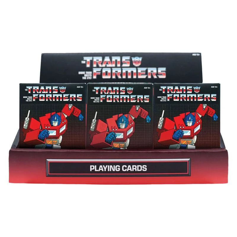 TRANSFORMERS - Playing Cards CDU Containing 12 Packs