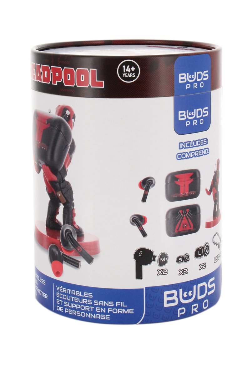 DEADPOOL - Buds Pro Bundle - Wireless Bluetooth Earbuds + Holder