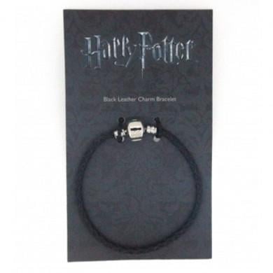 HARRY POTTER - Black Leather Charm Bracelet - 21cm