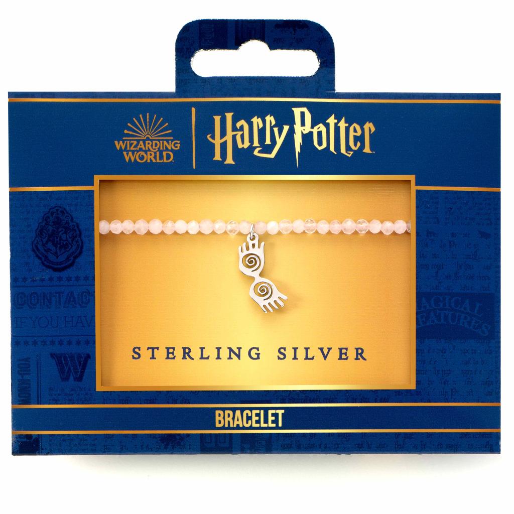 HARRY POTTER - Luna Gasses - Sterling Silver Charm & Pearls Bracelet