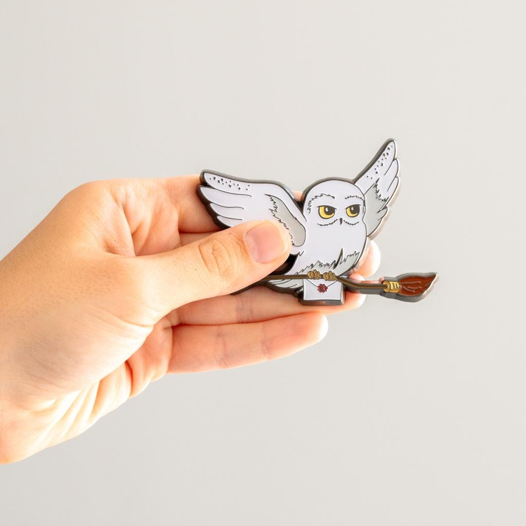 HARRY POTTER - Hedwig - Metal Magnet 7cm