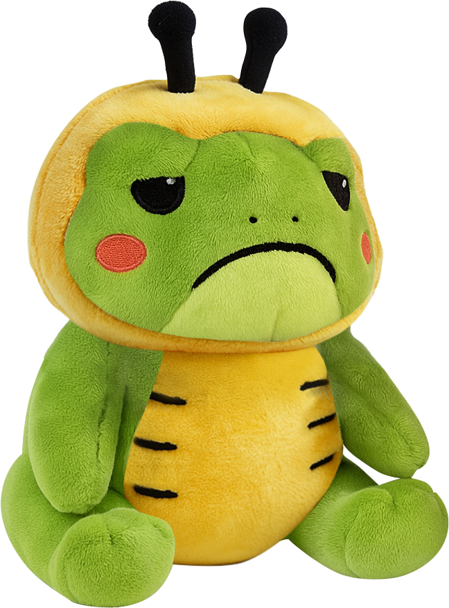 FROWNY FROGS - Bee - Plush 25cm