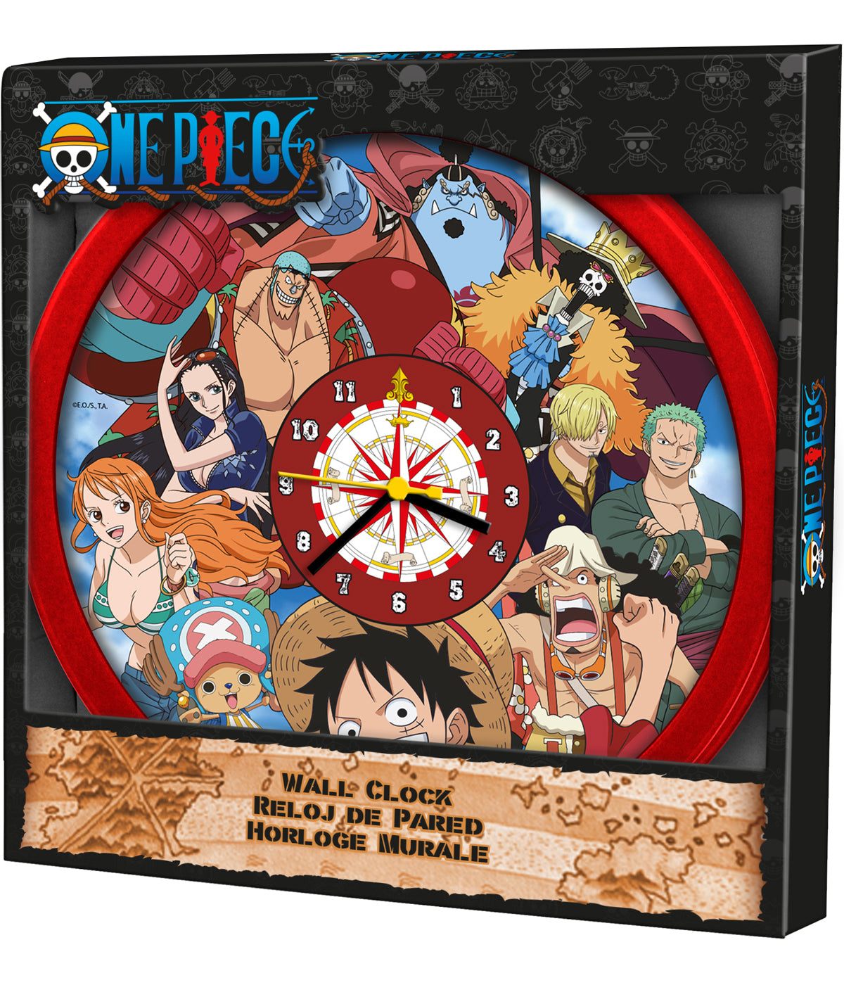 ONE PIECE - Wall Clock 25x25cm