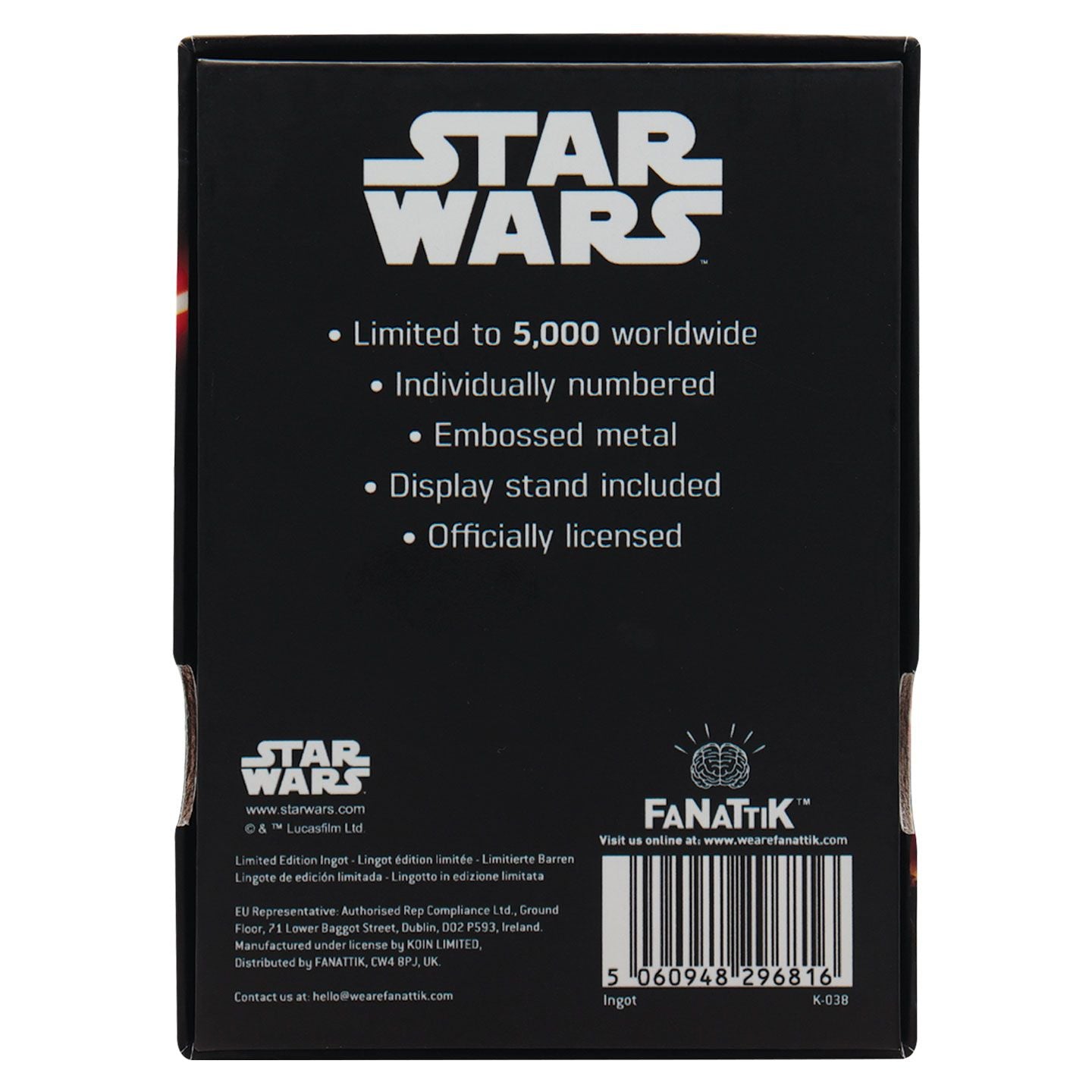 STAR WARS 5 - Luke & Darth Vader - Limited Edition Ingot