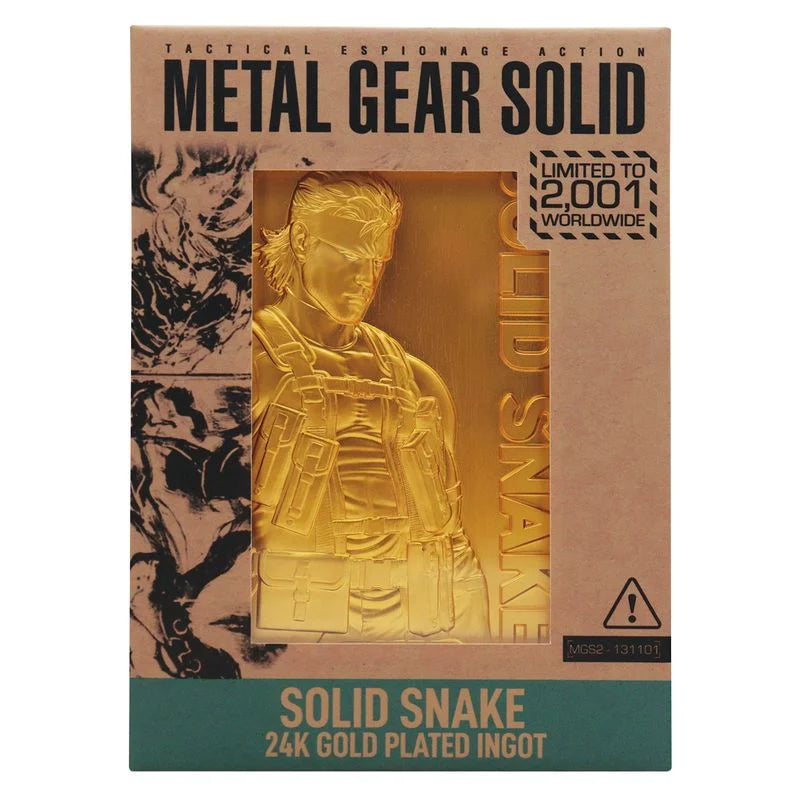 METAL GEAR SOLID 2 - Snake - Limited Edition Ingot