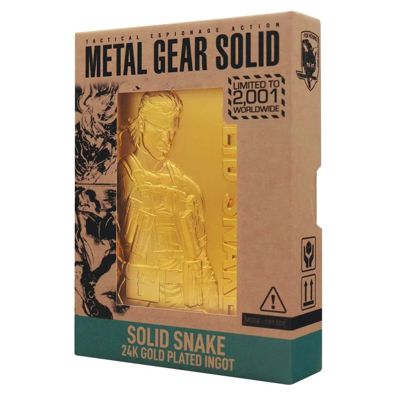 METAL GEAR SOLID 2 - Snake - Limited Edition Ingot