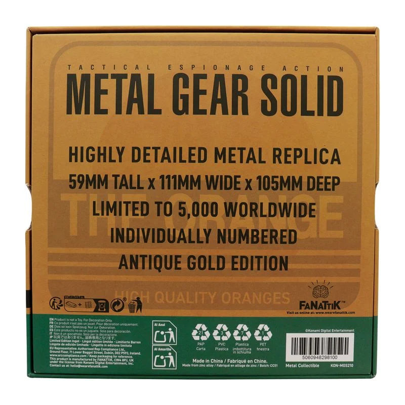 METAL GEAR SOLID 2 - Cardboard Box - Replica Limited Edition