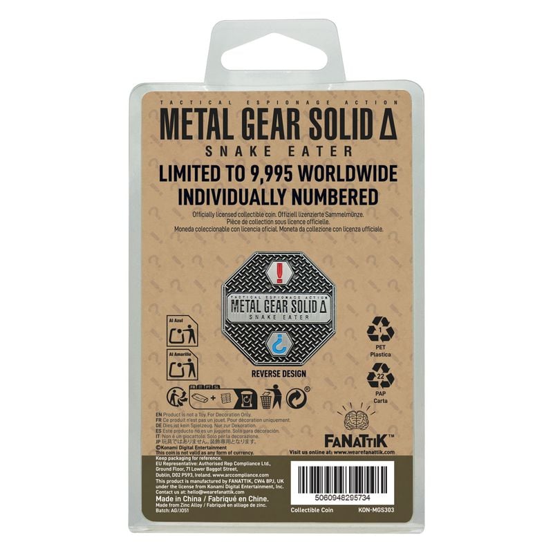 METAL GEAR SOLID DELTA - Naked Snake - Limited Edition Coin