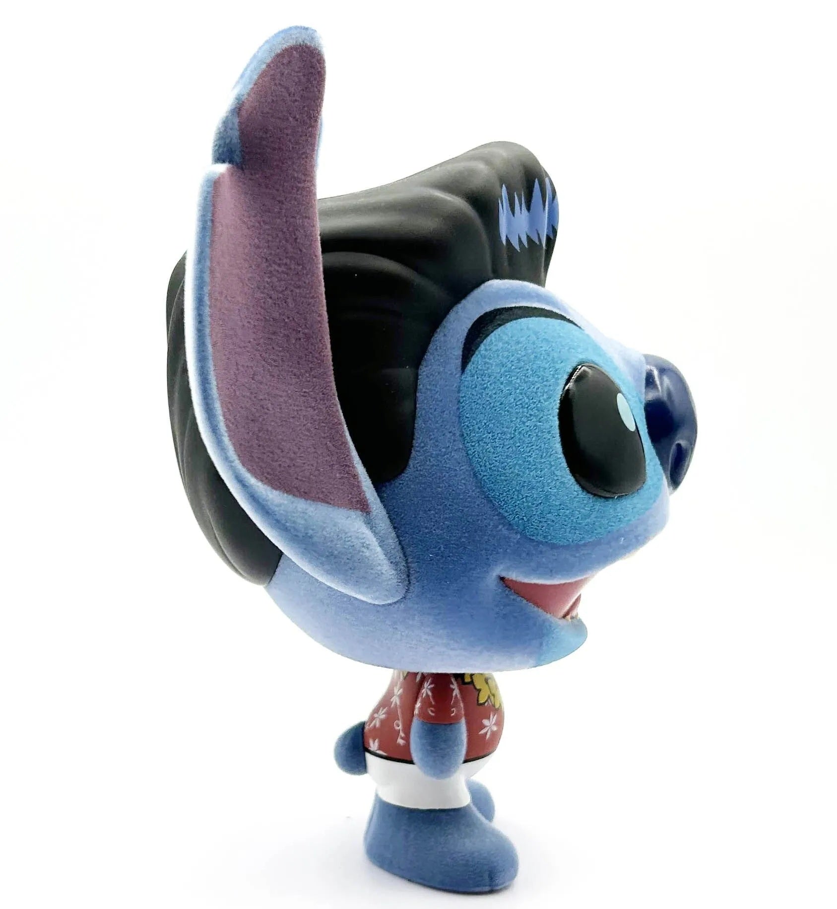 STITCH - Elvis Blue Hawaiian - Bhunny Flocked Vinyl Figure - 10cm
