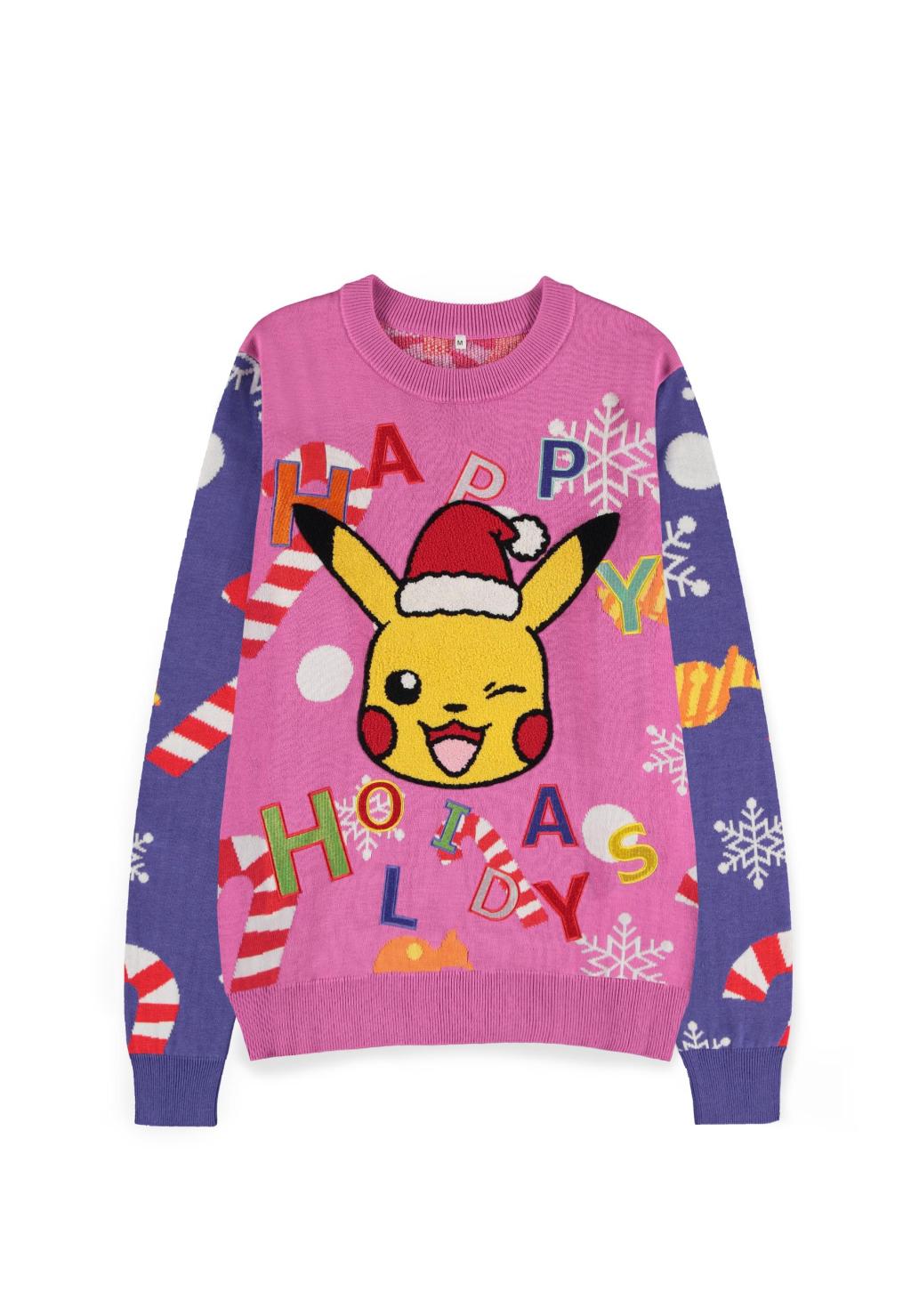 POKEMON - Feiertags-Pikachu - Gepatchter Weihnachtspullover (2XL)