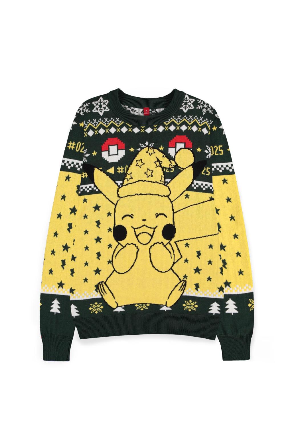 POKEMON - Happy Pikachu - Weihnachtspullover (2XL)