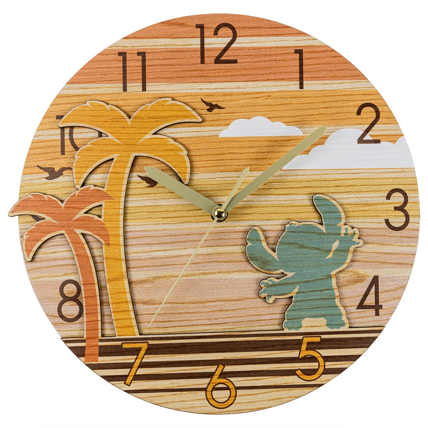 STITCH - Sunset - Metal Wall Clock