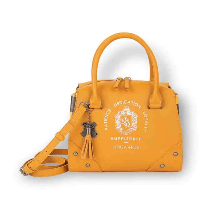 HARRY POTTER - Hufflepuff - Luxury Plaid Top Handbag '28x22x13cm'
