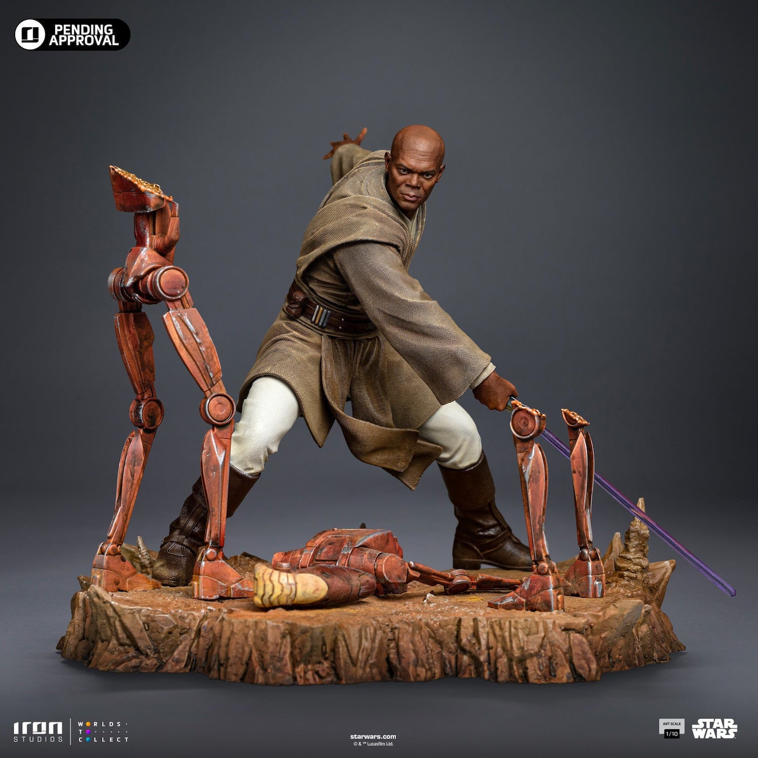 STAR WARS - Mace Windu - Statue Art Scale 1/10 17.85cm