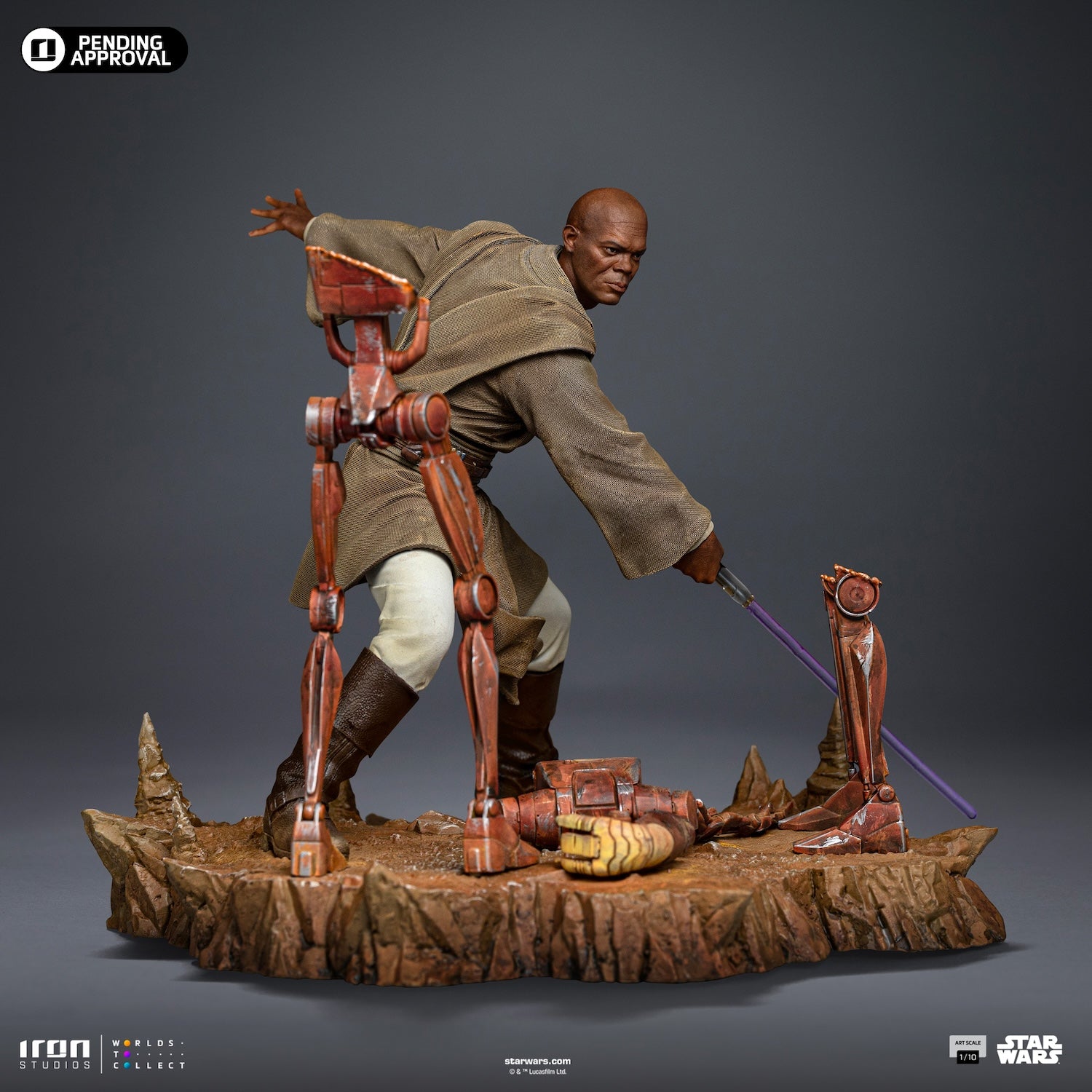 STAR WARS - Mace Windu - Statue Art Scale 1/10 17.85cm