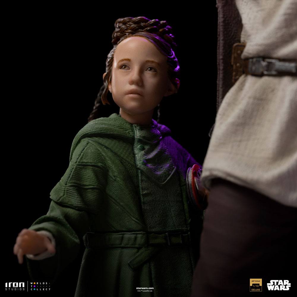 OBI-WAN KENOBI -Obi-Wan and Young Leia -Statue del Art Scale 1/10 20cm