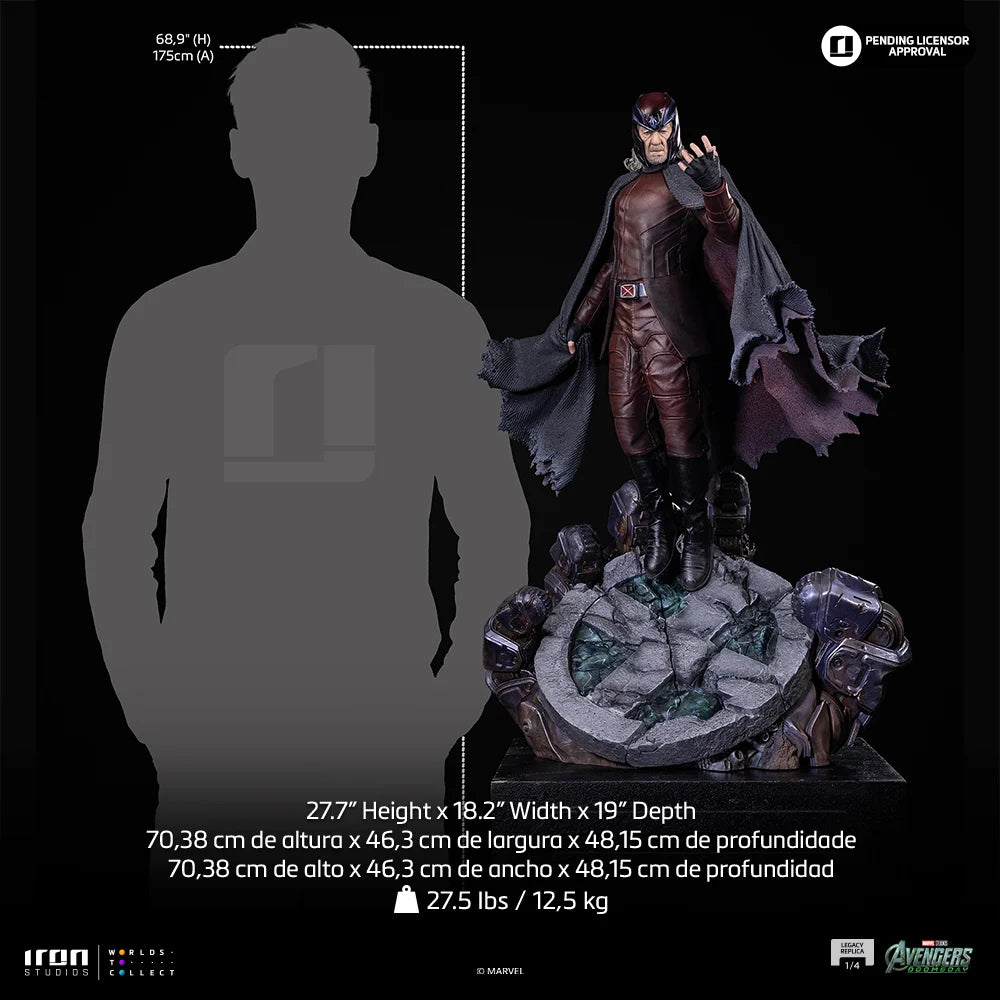 AVENGERS DOOMSDAY - Magneto - Statue Legacy Replica 1/4 70.38cm