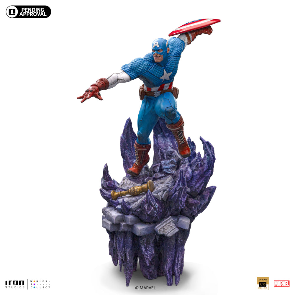 MARVEL - Captain America - Statue Art Scale Deluxe 1/10 34cm