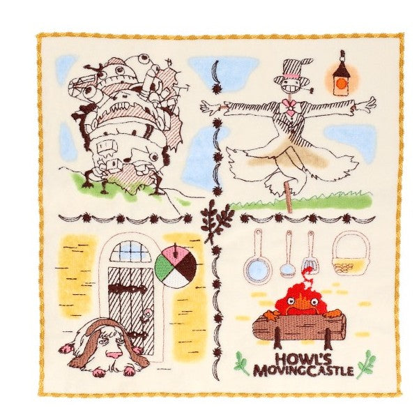 HOWL'S MOVING CASTLE - Townfolks of Castle - Mini Towel 25x25cm