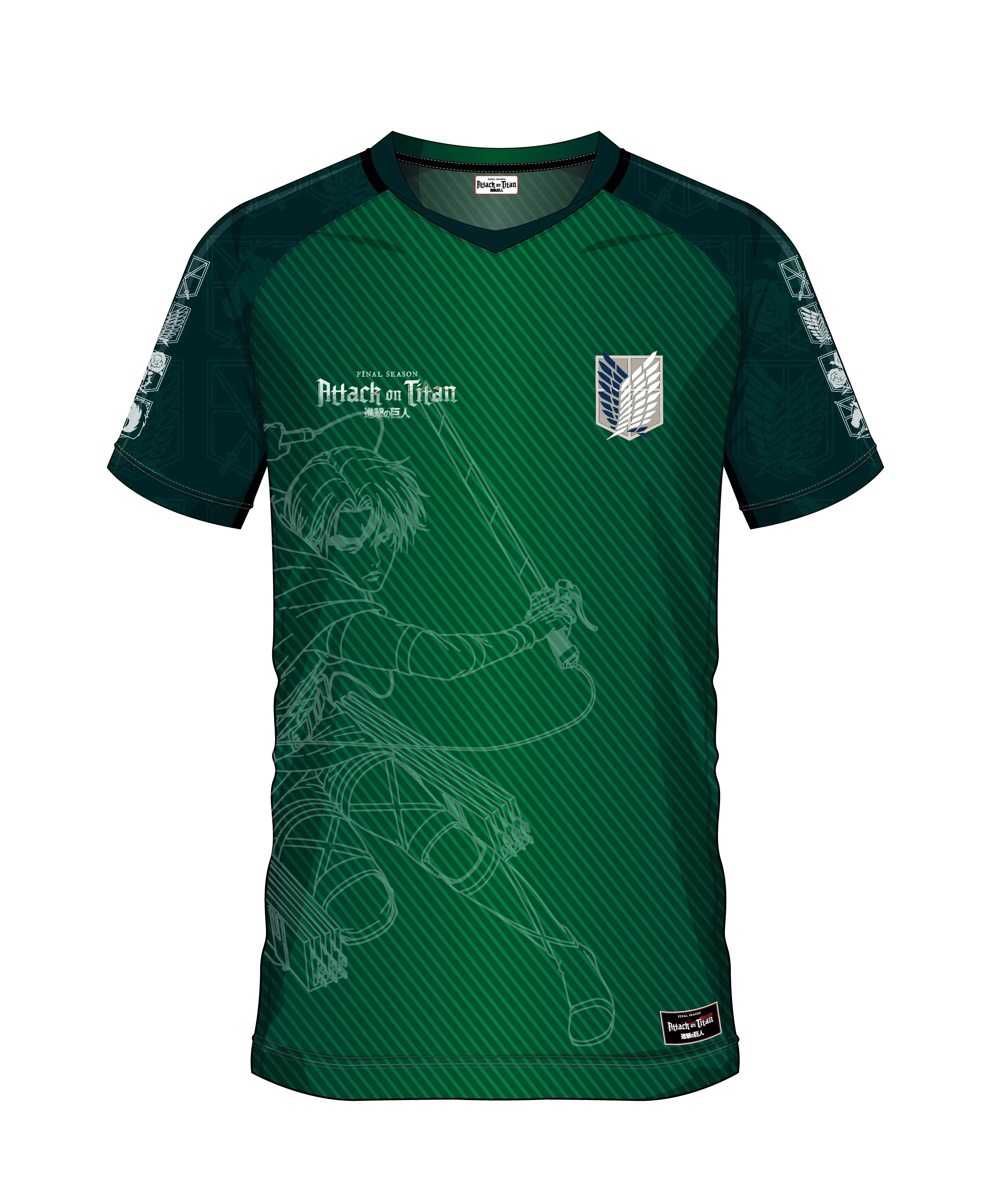 ATTACK ON TITAN - Scout Regiment 09 - Soccer Jersey Men (XXL)