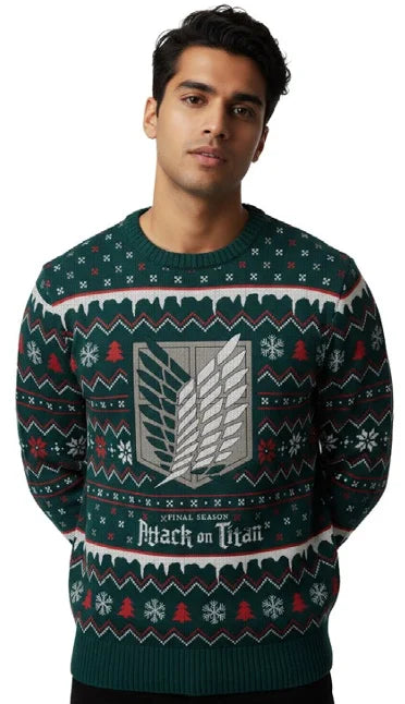 ATTACK ON TITAN - Survey Corps - Men Christmas Sweaters (L)