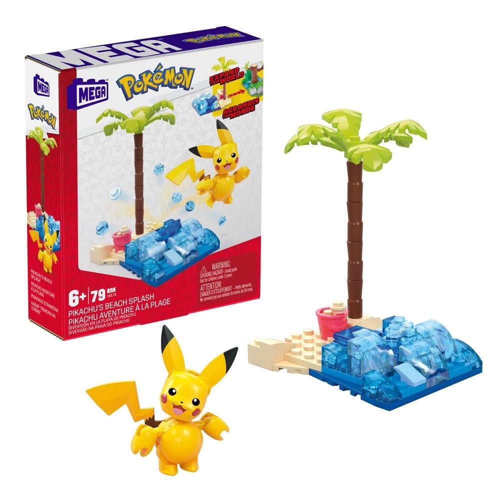 POKEMON - Pikachu's beach splash - Building Game Mega Construx