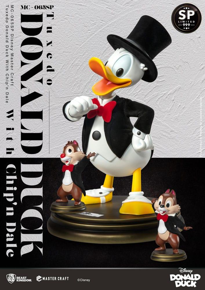 DISNEY 100 - Donald Duck with Chip'n & Dale - Statue Master Craft 40cm