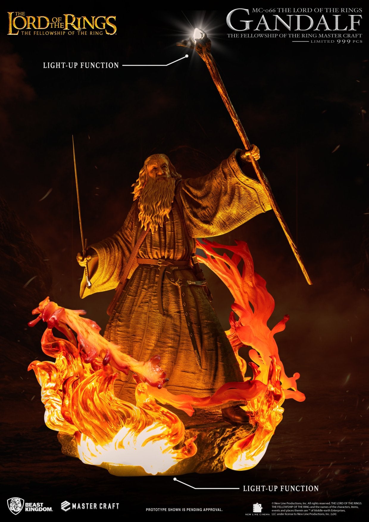 LORD OF THE RINGS - Gandalf - Statue Master Craft 58cm