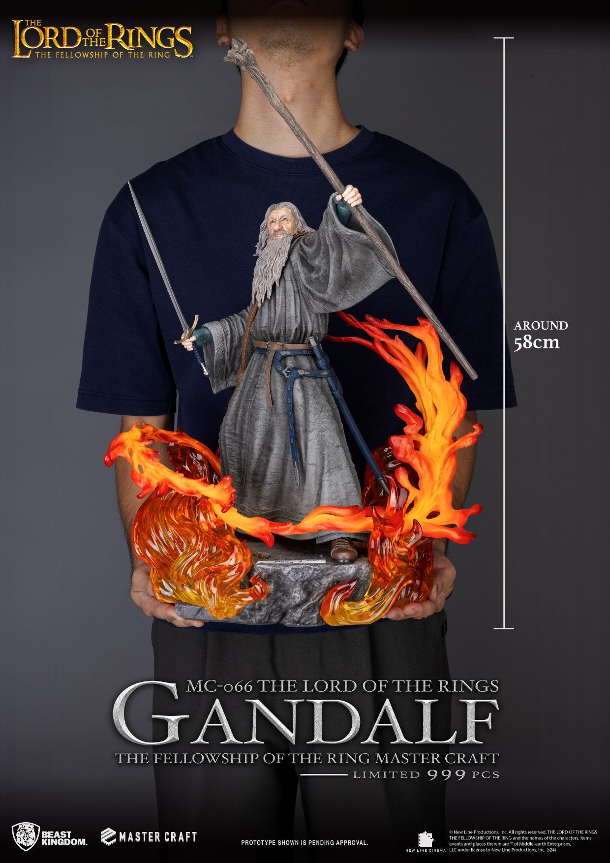 LORD OF THE RINGS - Gandalf - Statue Master Craft 58cm
