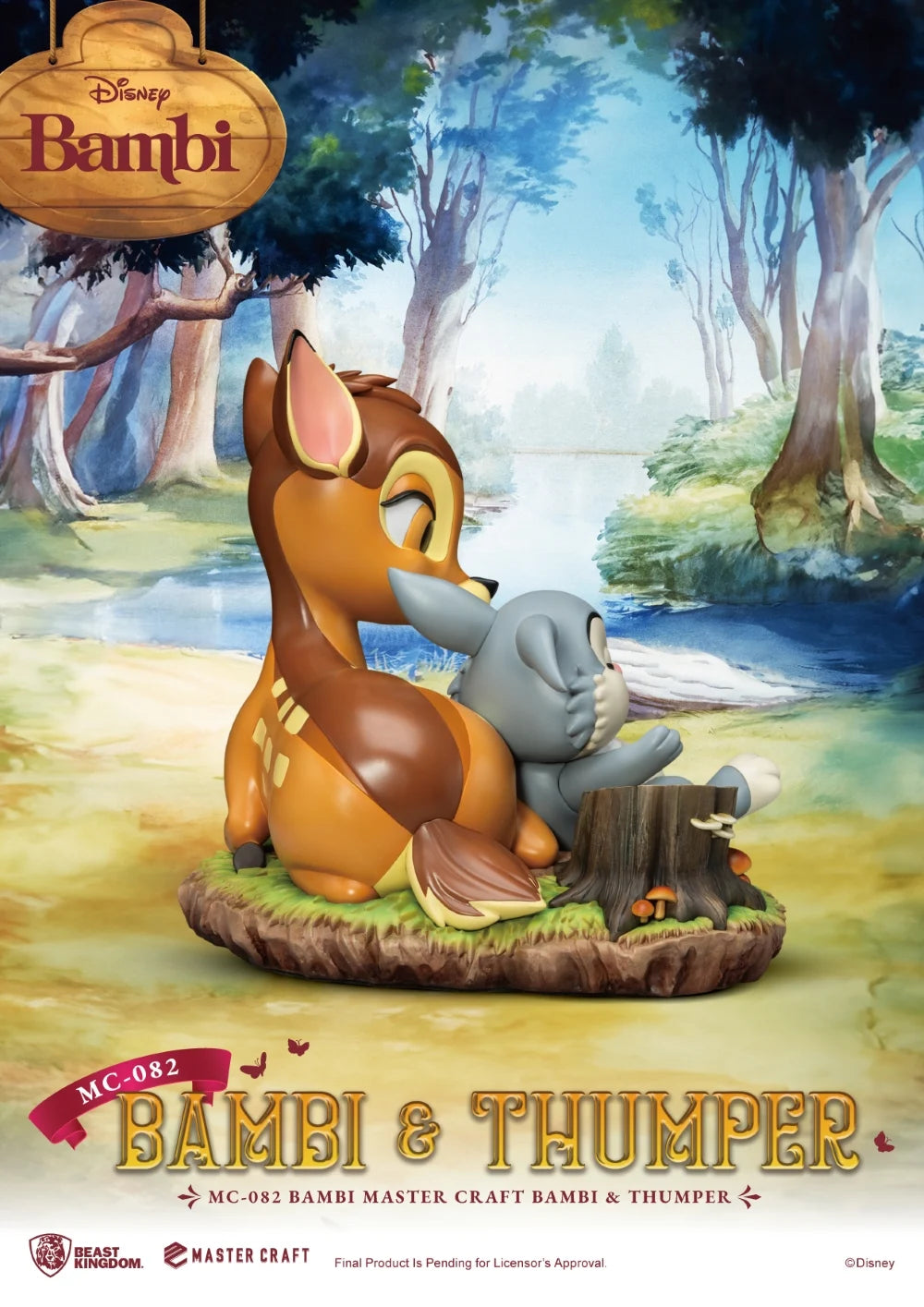 BAMBI - Bambi & Thumper - Statue Master Craft 26.5cm