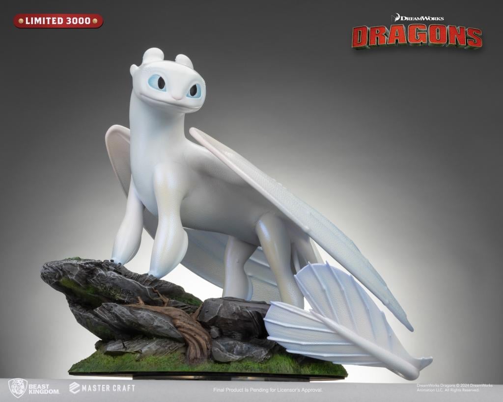 HOW TO TRAIN YOUR DRAGON 3 - Light Fury - Statue Master Craft 29cm