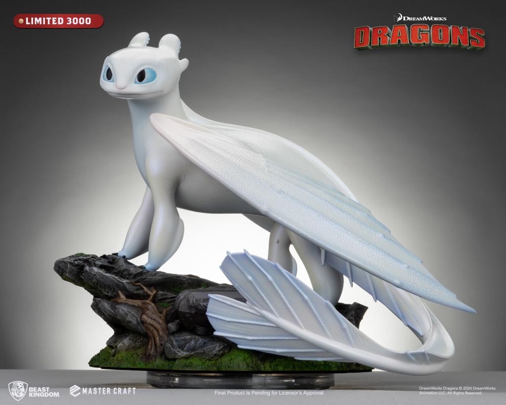 HOW TO TRAIN YOUR DRAGON 3 - Light Fury - Statue Master Craft 29cm