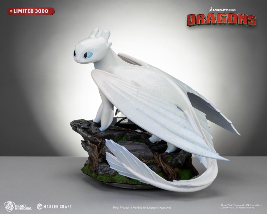 HOW TO TRAIN YOUR DRAGON 3 - Light Fury - Statue Master Craft 29cm