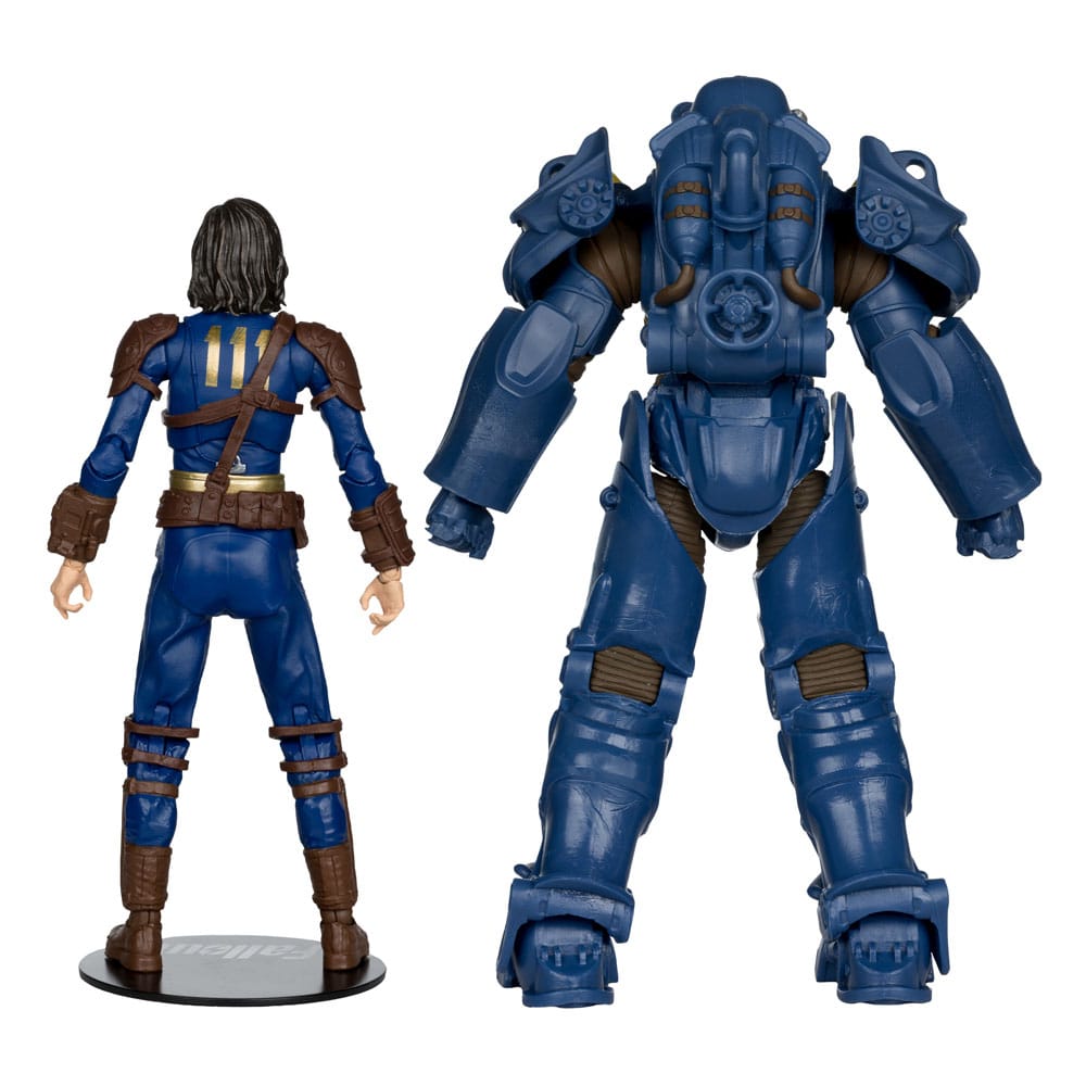 FALLOUT 4 - T-60 Vault tec & Sole Survivor - 2 Figure Set 18cm